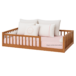 Cama Infantil Casal - Ninho - Montessoriana - Madeira Jequitibá