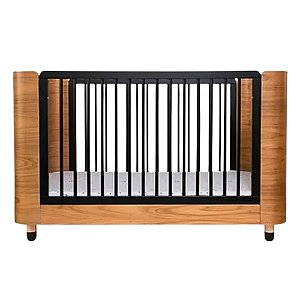 Berço Pé De Meia - 2 em 1 - Grades Em Preto