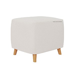 Puff Aconchego - Boucle Creme - prontaentrega