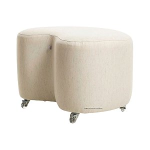 Puff Bean -  Linho Bege - Tecido 100A