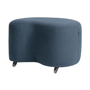 Puff Bean - Linho Azul - Tecido 108A