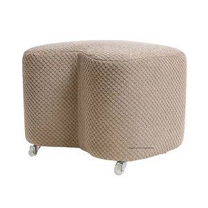 Puff Bean - Veludo Bege - Tecido 110A