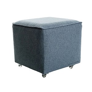 Puff Gama - Linho Azul - Tecido 108A