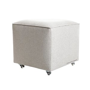 Puff Gama - Linho Cinza - Tecido 366C