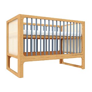 Berço Skandi - 2 em 1 - Madeira/Anis