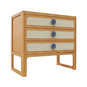 Cômoda Skandi - Madeira/Anis