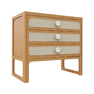 Cômoda Skandi - Madeira/Areia