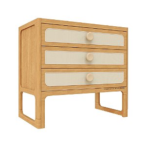 Cômoda Skandi - Madeira/Capuccino