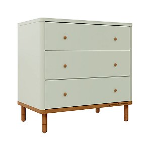 Comoda Joy - Verde Old Com Madeira