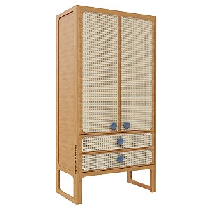 Guarda-Roupa Skandi - 2 Portas - Madeira/Anis