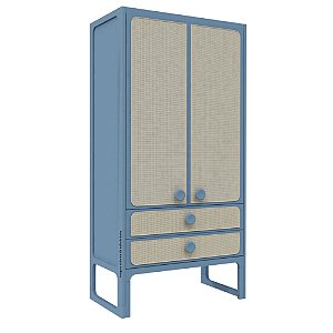 Guarda-Roupa Skandi - 2 Portas - Azul Sereno