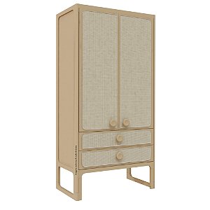 Guarda-Roupa Skandi - 2 Portas - Capuccino