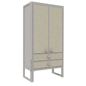 Guarda-Roupa Skandi - 2 Portas - Cinza