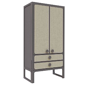 Guarda-Roupa Skandi - 2 Portas - Fendi