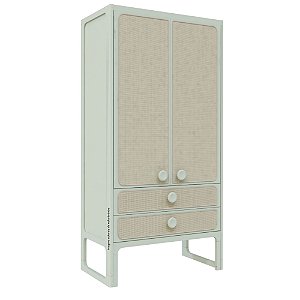 Guarda-Roupa Skandi - 2 Portas - Verde Old
