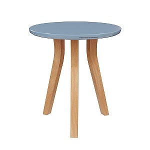 Mesa Lateral De Apoio Bo/Link - Azul Sereno / Jequitiba