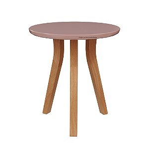 Mesa Lateral De Apoio Bo/Link - Rose / Jequitiba
