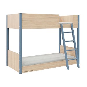 Beliche AçaÍ - Tropicando - Carvalho/Azul Sereno