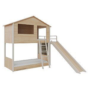 Beliche Açaí - Com Casinha - Carvalho/Areia