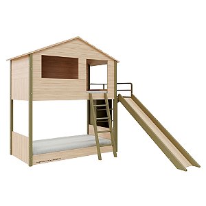 Beliche Açaí - Com Casinha - Carvalho/Cacto