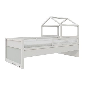 Cama Papaya - Com Casinha - Branco