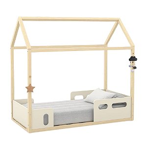 Mini Cama Montessoriana Liv - Off White / Natural - 51466