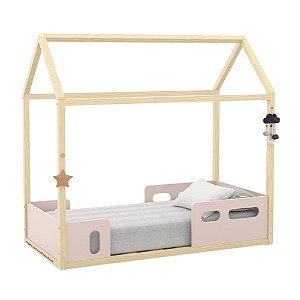 Mini Cama Montessoriana Liv - Rose / Natural - 51358