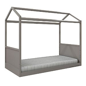 Cama Link Plus - Com Casinha - Com Ou Sem Auxiliar - Cinza