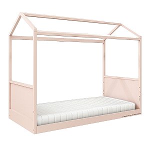 Cama Link Plus - Com Casinha - Com Ou Sem Auxiliar - Rosa Old