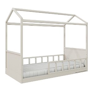Cama Casinha Link - Com 1 Grade E Meia Palitada - Areia