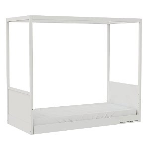 Cama Link Com Dossel - Com Ou Sem Auxiliar - Branco