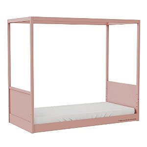 Cama Link Com Dossel - Com Ou Sem Auxiliar - Rose