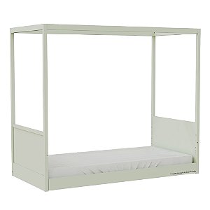 Cama Link Com Dossel - Com Ou Sem Auxiliar - Verde Old
