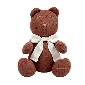 Urso Tricot - Tamanho M - Terracota - Personalizado