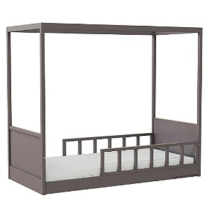 Cama Link Com Dossel - Com 2 Meias Grades Palitadas - Fendi