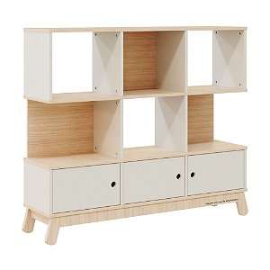 Estante Organizadora Papaya - Carvalho / Areia