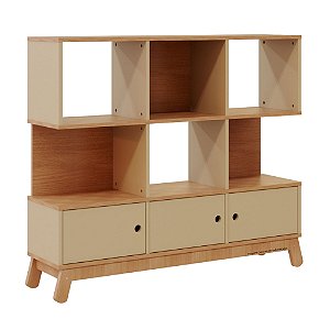 Estante Organizadora Papaya - Jequitibá / Capuccino