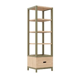 Estante Tupi 50 - Carvalho / Cacto