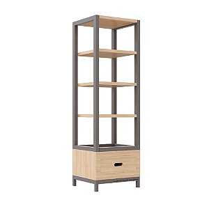 Estante Tupi 50 - Carvalho / Fendi