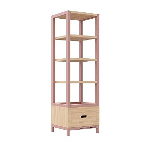 Estante Tupi 50 - Carvalho / Rose