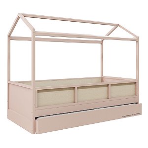 Cama Link Plus Palha - Com Casinha - Completa - Rosa Old
