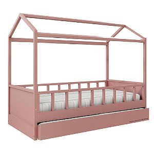 Cama Link Plus Palitada - Com Casinha - Completa - Rose