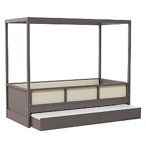 Cama Link Plus Palha Natural - Com Dossel - Completa - Fendi