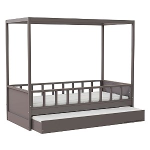 Cama Link Plus Palitada - Com Dossel - Completa - Fendi