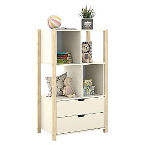 Armário Organizador Kids Liv - Off White / Natural - 71156