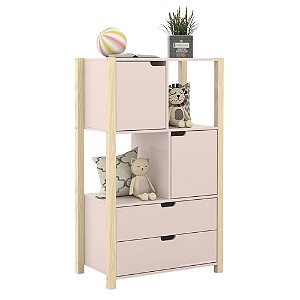 Armário Organizador Kids Liv - Rose / Natural - 71155