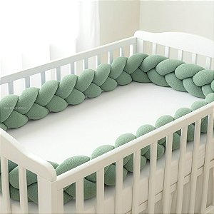Trança Para Berço - Tricot - Verde Limonada