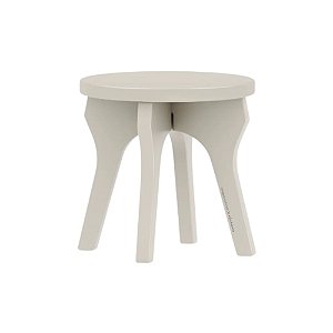 Banqueta Infantil Redonda Para Mesinha Arcos/Play - Areia