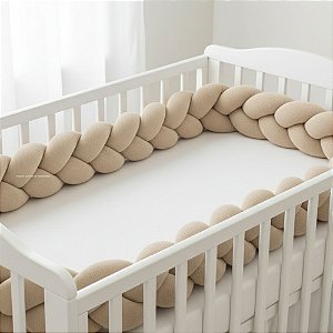 Trança Para Berço - Tricot - Bege Sisal