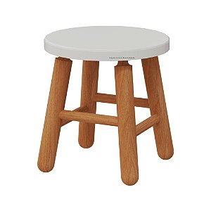 Banquinho Infantil Link - Branco